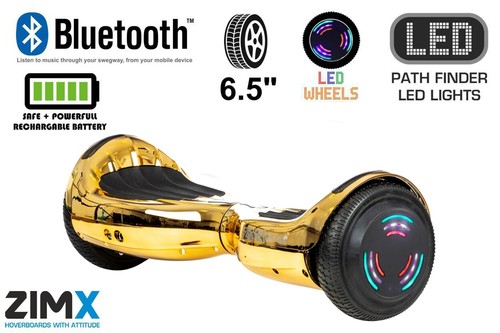 Gold chrome hoverboard swegway - hoverboard,