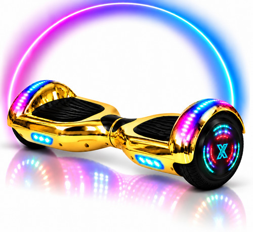 Gold chrome hoverboard - chrome, swegway